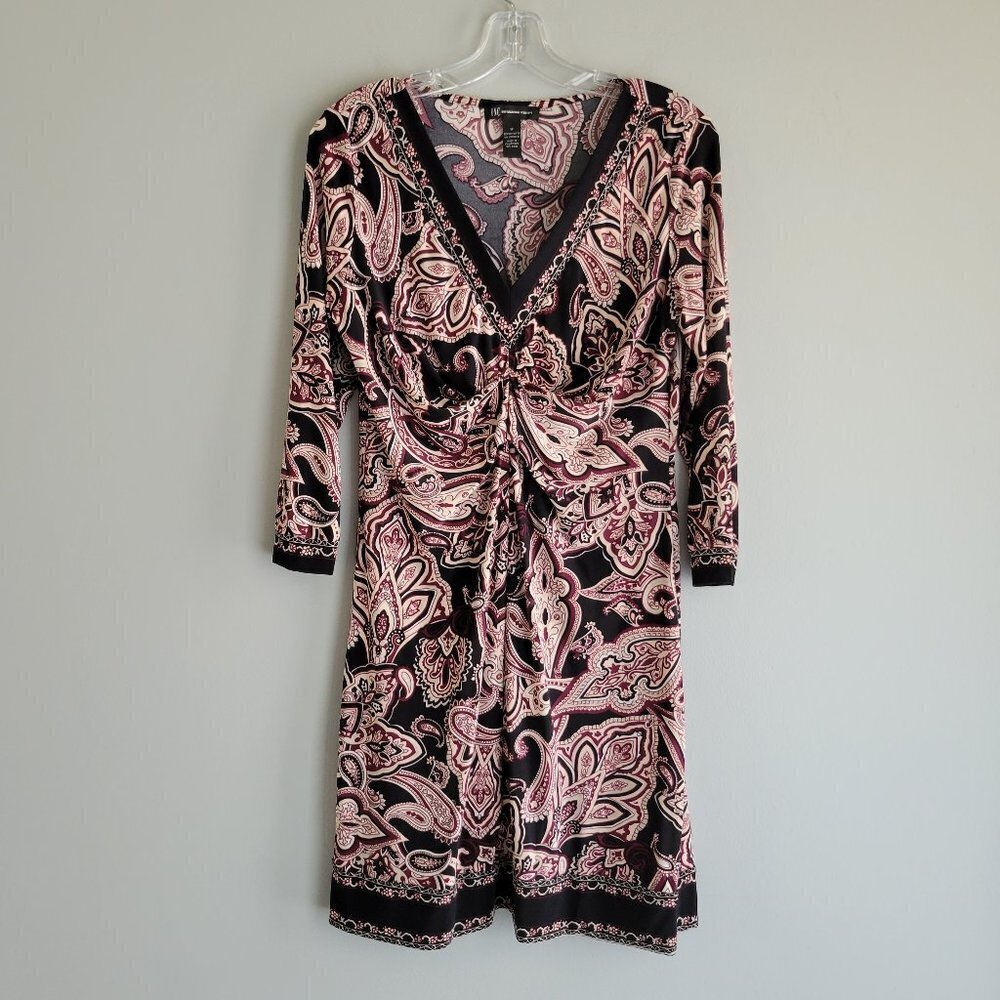 INC International Concepts Long Sleeve Dress Sz M